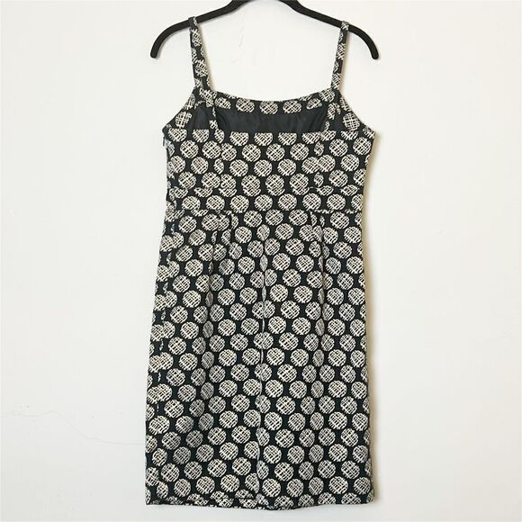 Target Limited Edition Empire Waist Gold Circle Woven Jacquard Mini Dress, Sz 4 - Picture 4 of 12